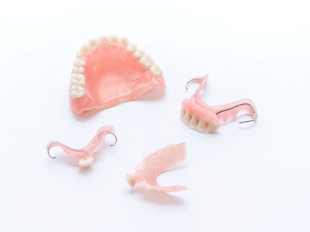 four different types of dentures